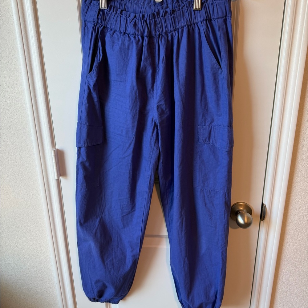 ⚡️Sim & Sam Royal Blue Cargo Jogger Pants